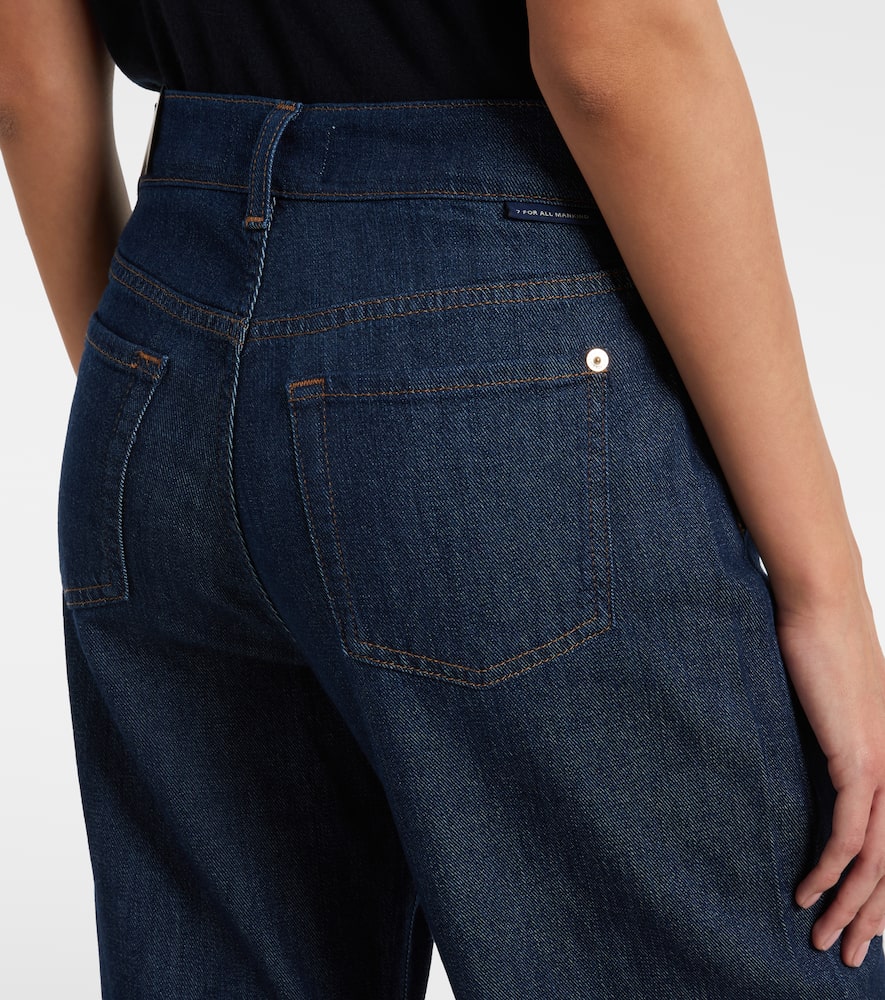 Lotta Tailorless mid-rise wide-leg jeans