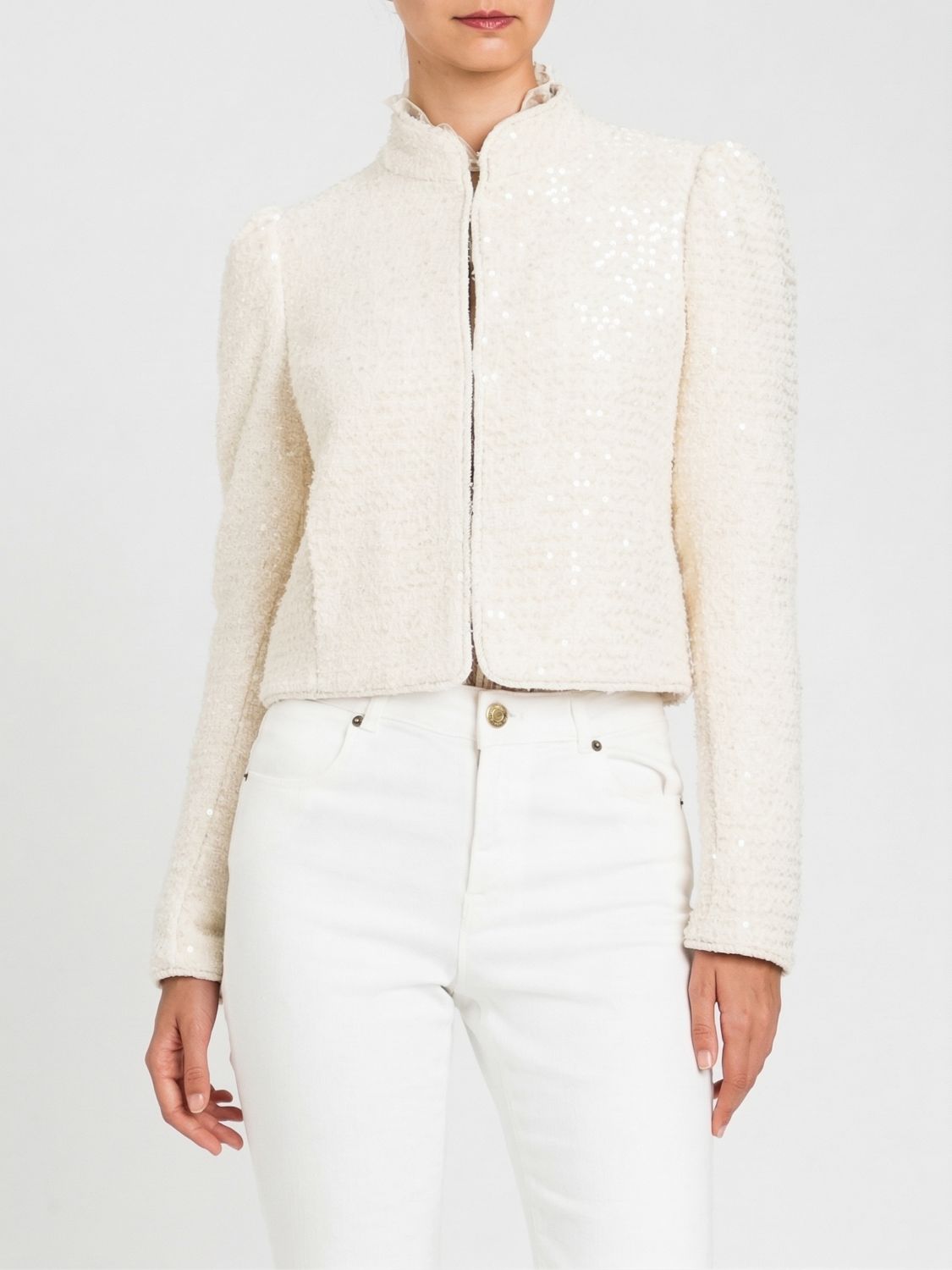 Jacket Woman color Pearl