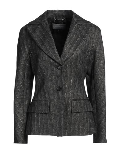 Alberta Ferretti Woman Blazer Black Size 4 Polyester, Wool, Viscose, Polyamide