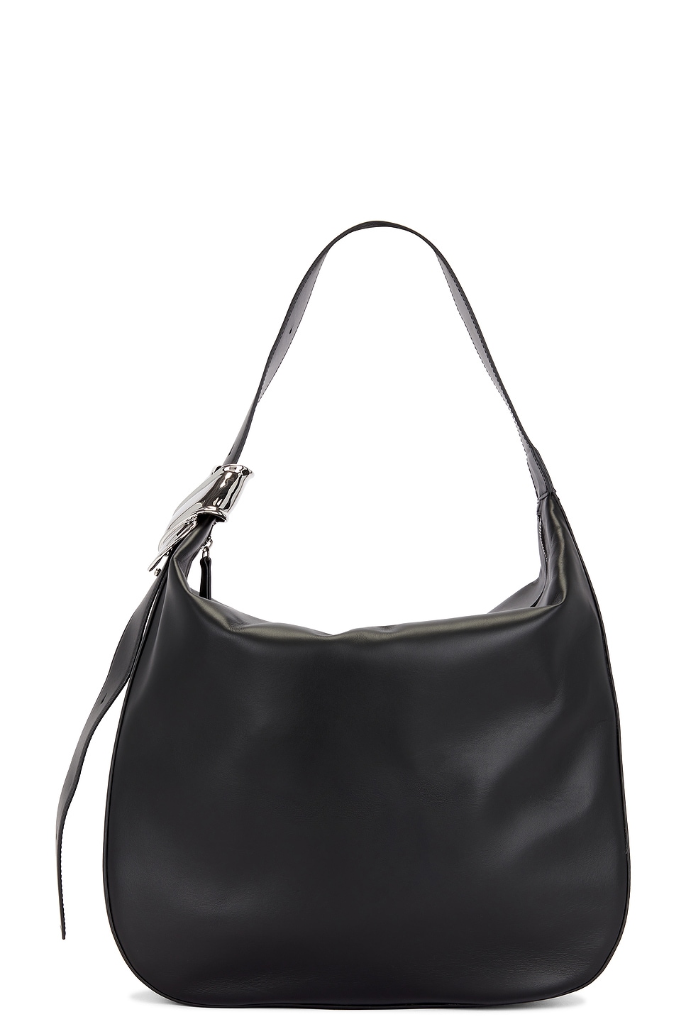 Brandon Maxwell The Stella Large Hobo Bag in Black - Black. a
