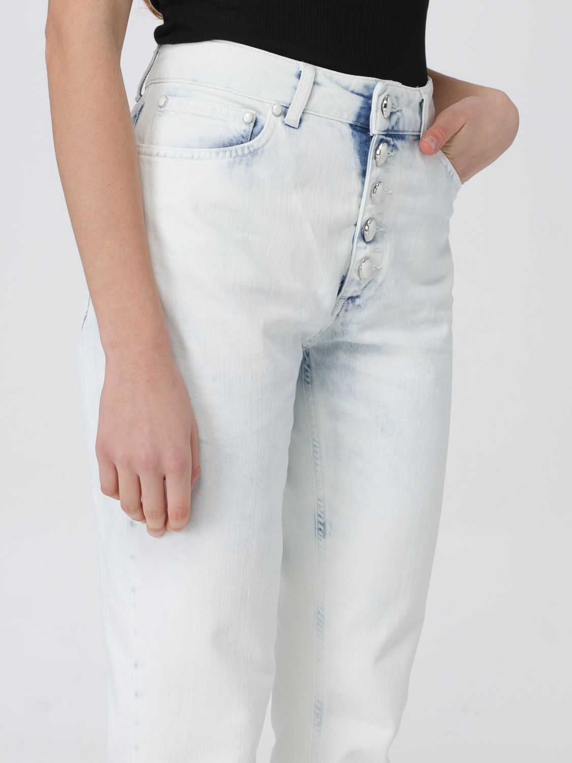 Jeans Woman color Gnawed Blue