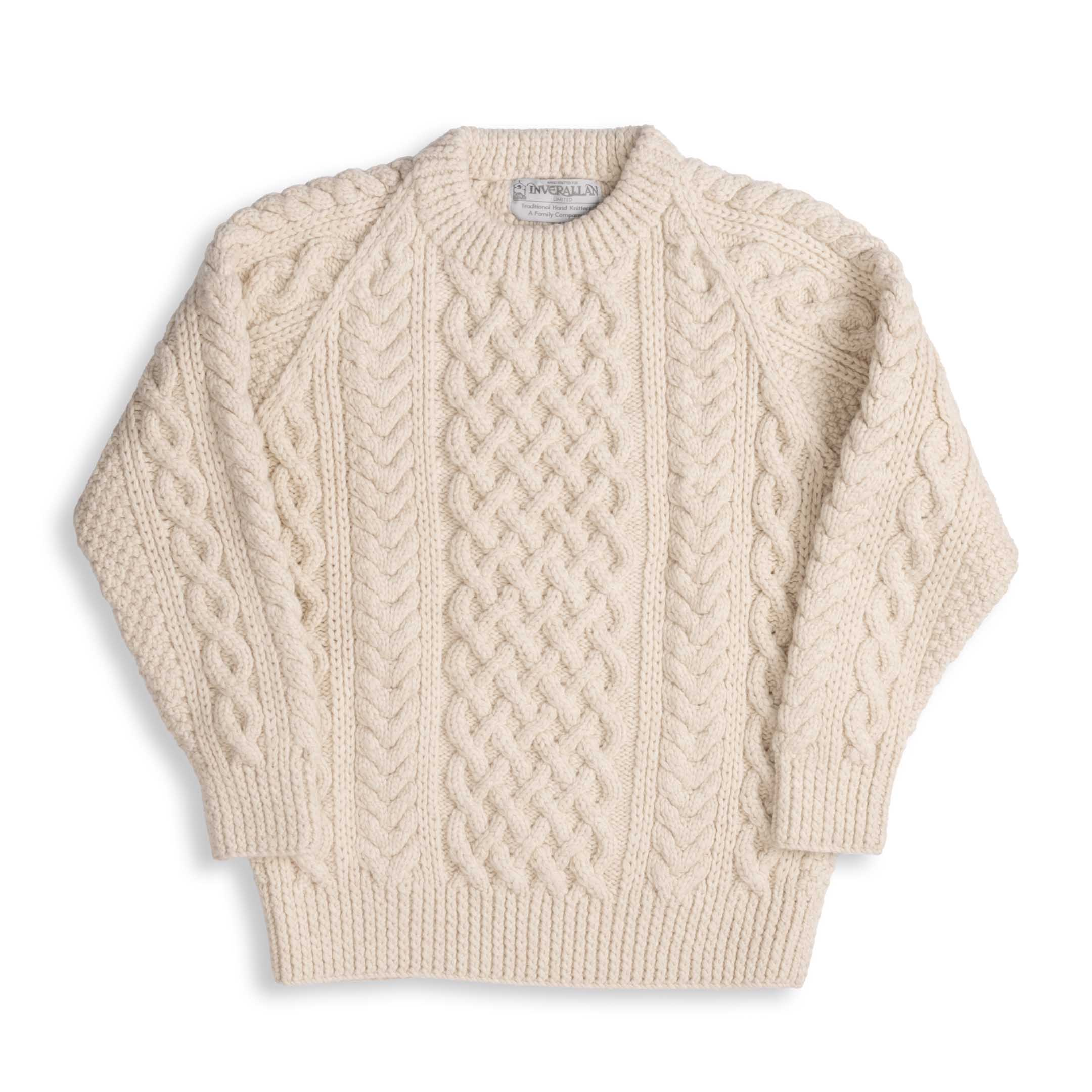 1A Country Meetings Crew Neck Sweater Merino Lambswool Linen 280