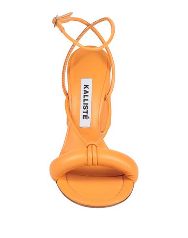 Kallistè Woman Sandals Orange Size 7 Leather
