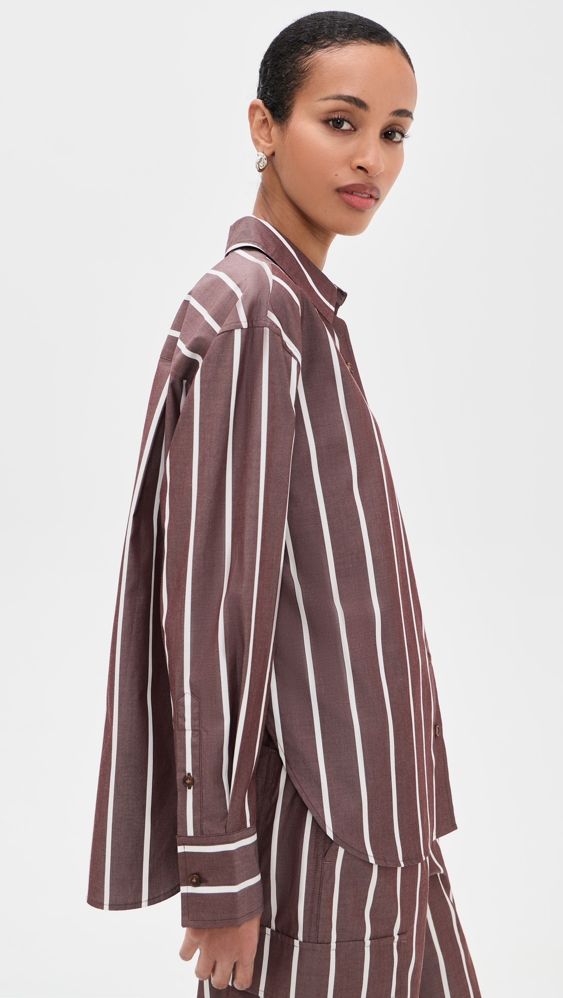 Connie Stripe Button Down Shirt Rswst