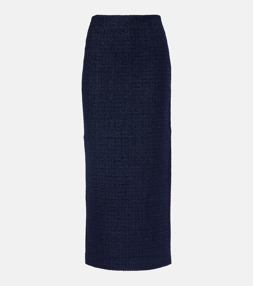 Bouclé midi skirt