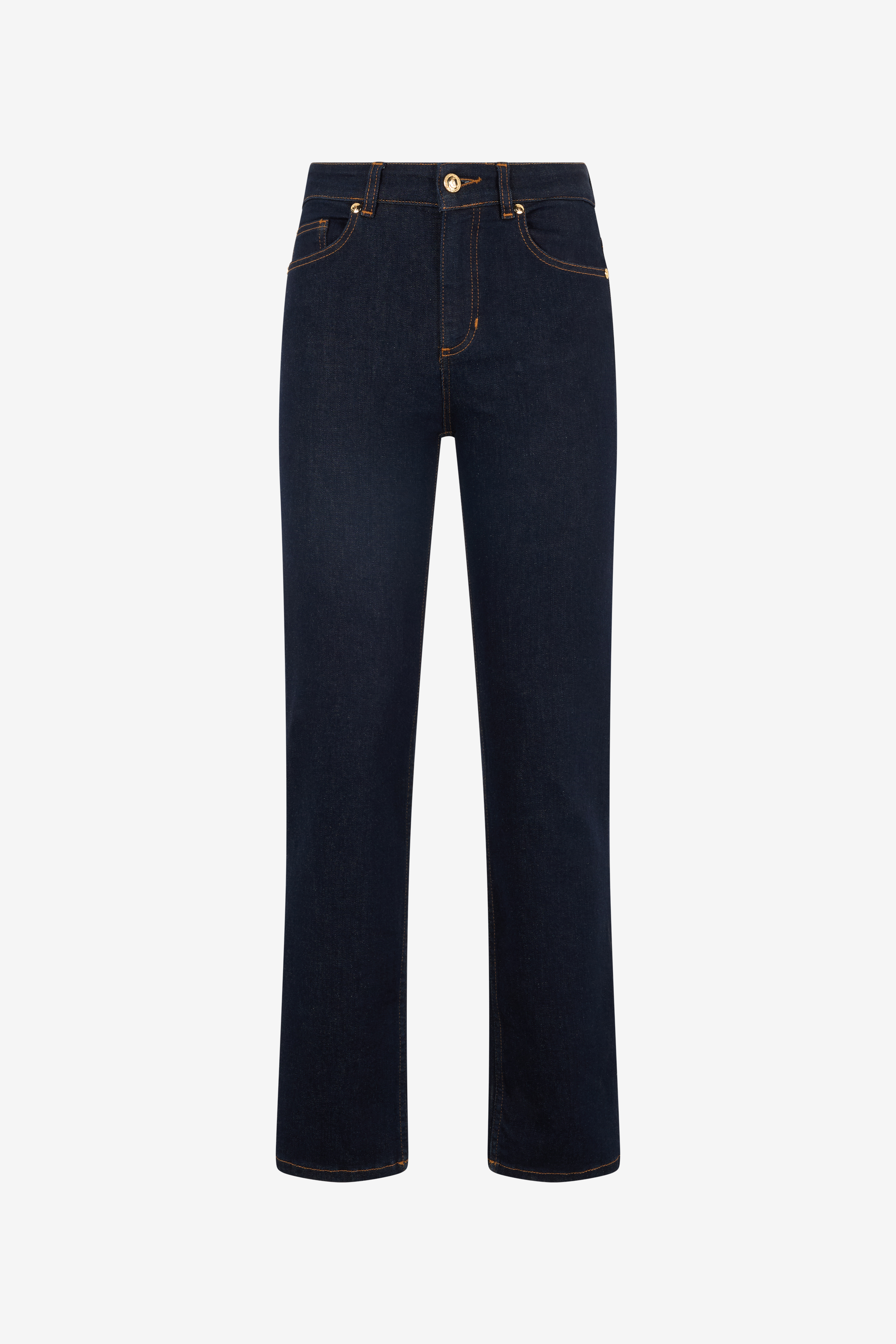 Straight-leg Jeans With Embroidered Logo