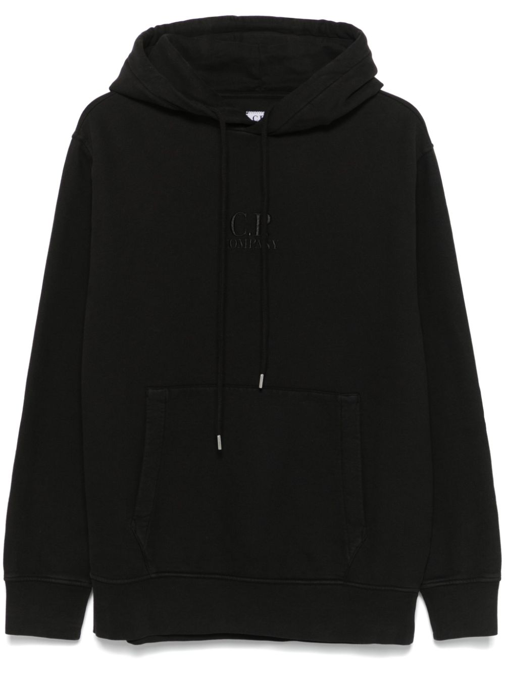Logo fleece hoodie - Black
