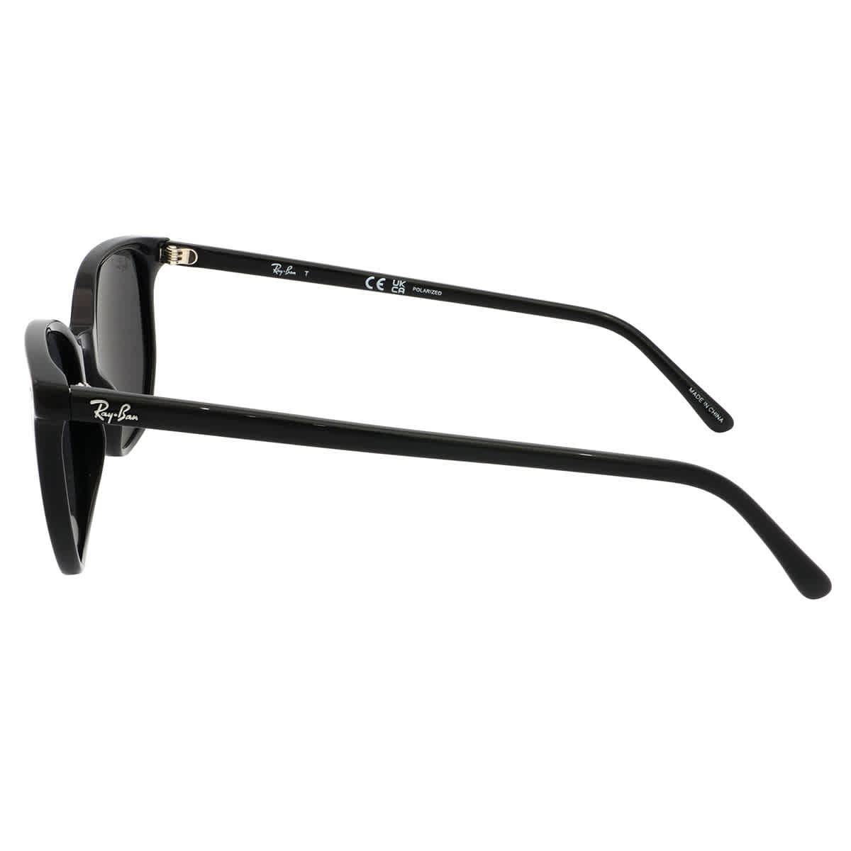 Elliot Polarized Black Square Unisex Sunglasses RB2197 901/48