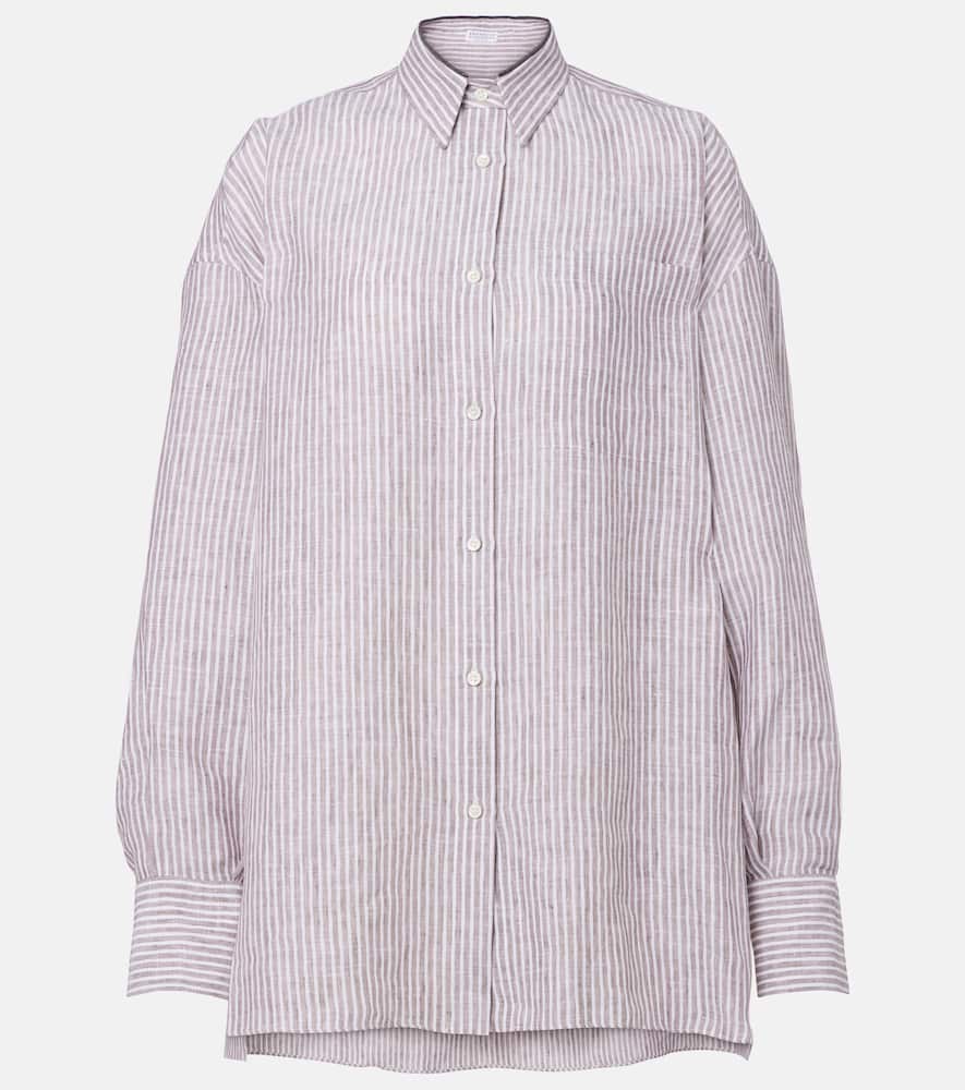 Monili striped linen shirt
