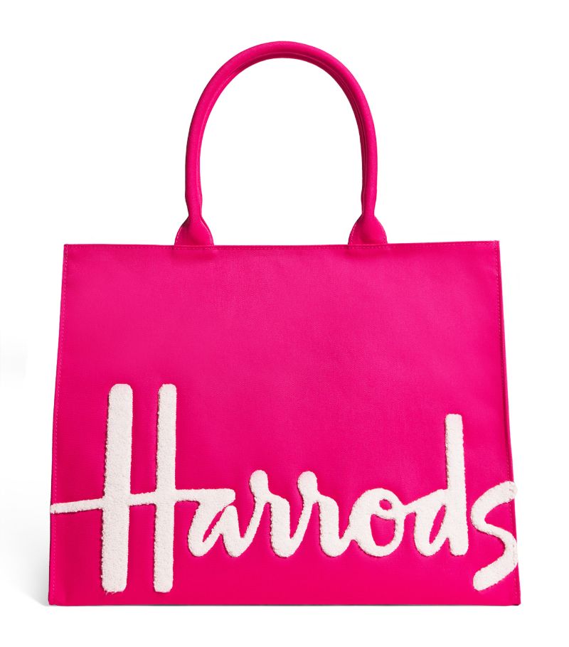 Large Cotton Logo Tote Bag