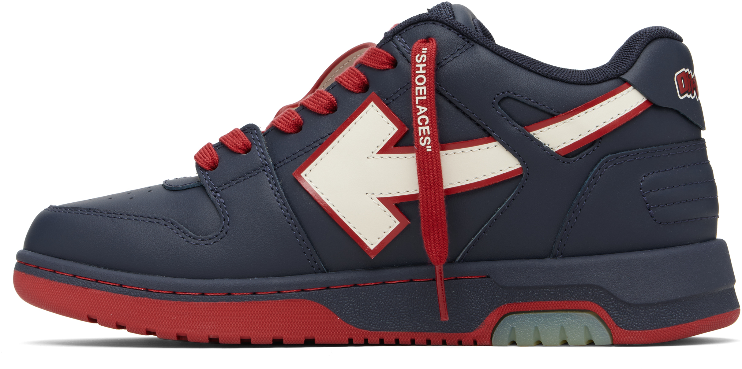 Navy 'Out Of Office' Outline Sneakers