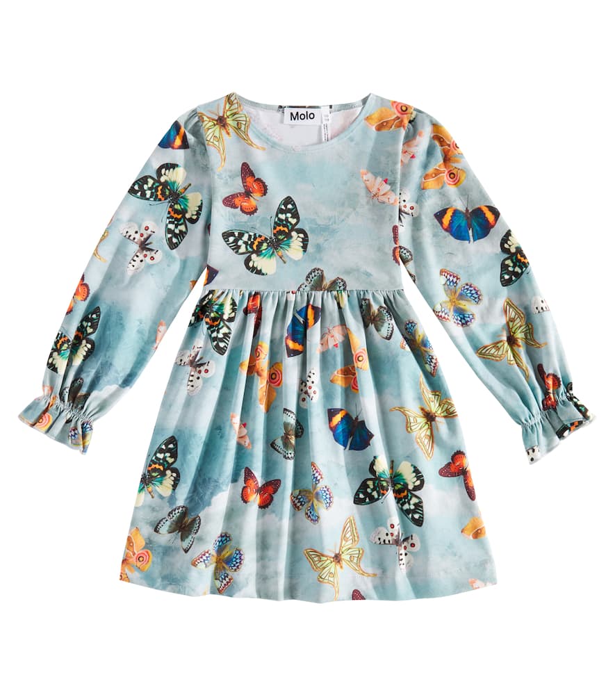 Camie printed cotton-blend dress