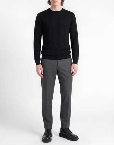 Man Sweater Black Size M Wool, Acrylic
