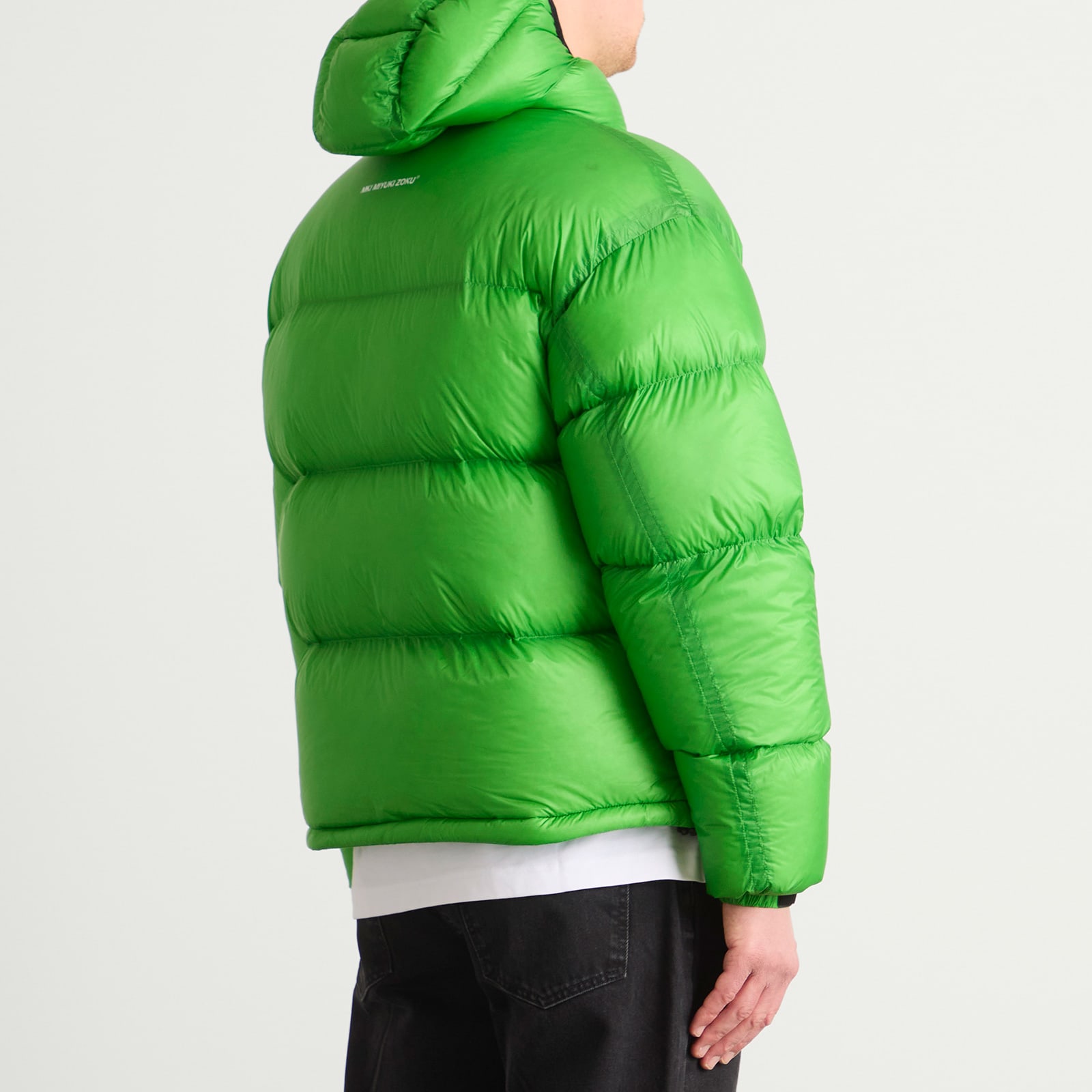Men's Translucent Hooded Bubble Jacket Presented By END. Emerald