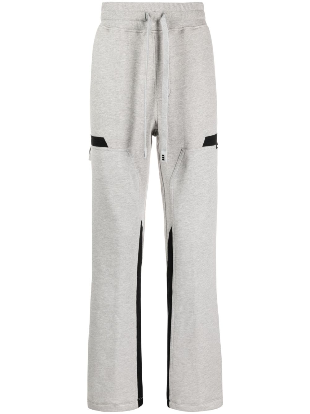 Panelled straight-leg trousers - Grey