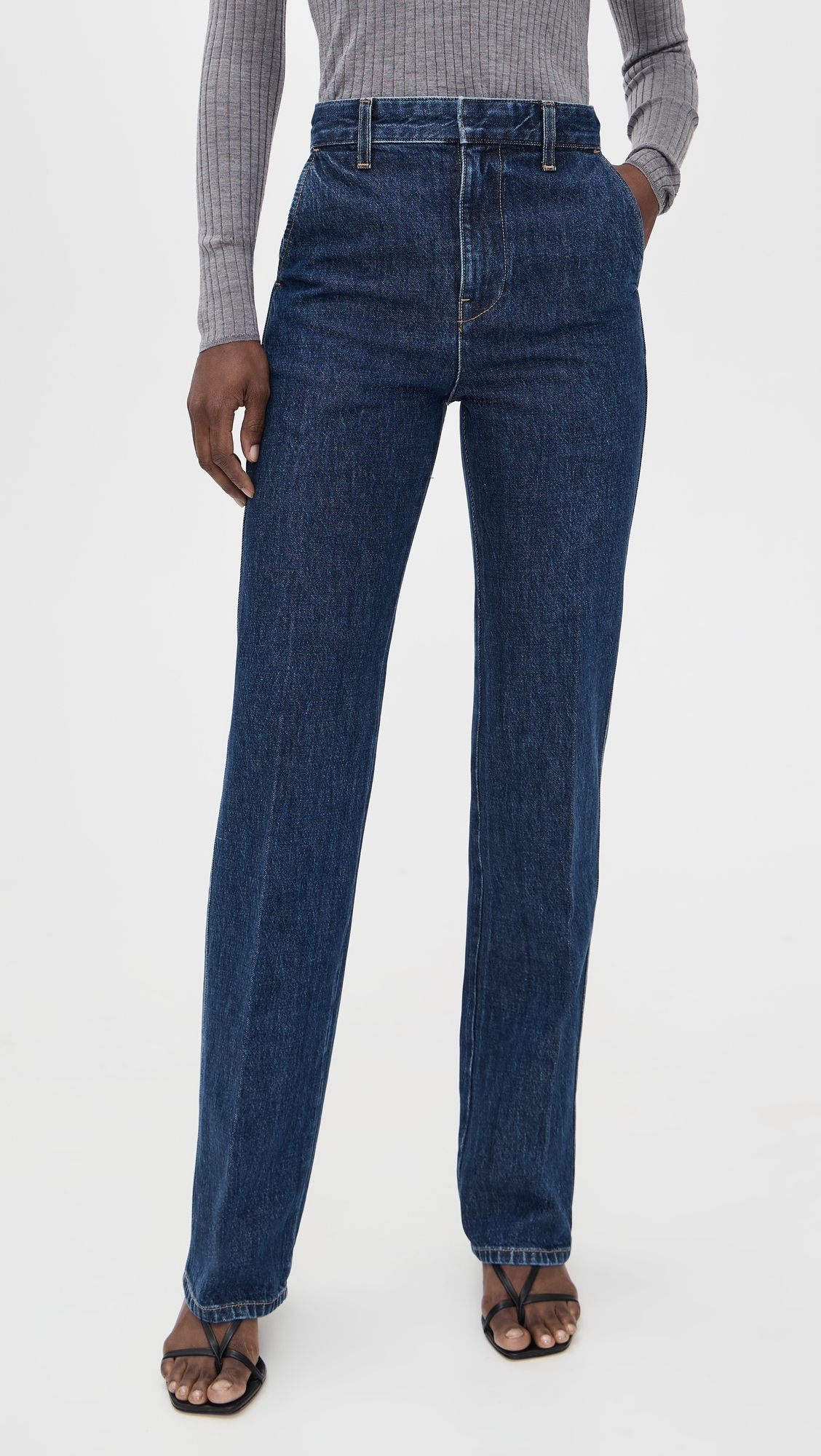 A. L.C. The 323 Trouser Jeans Dark Classic Blue