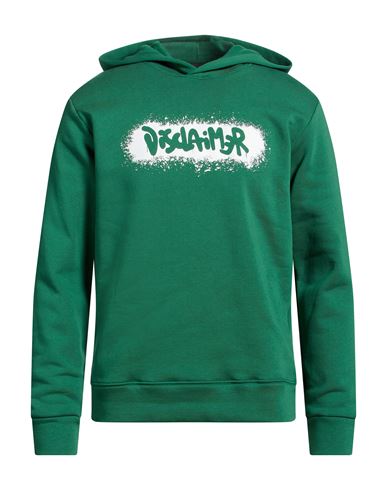 Man Sweatshirt Green Size L Cotton