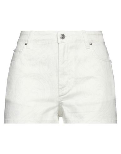 Woman Denim shorts Ivory