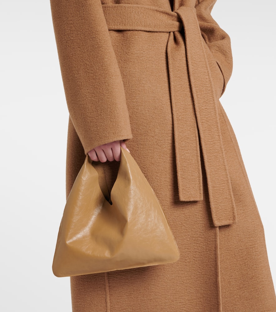 Bindle Small leather tote bag