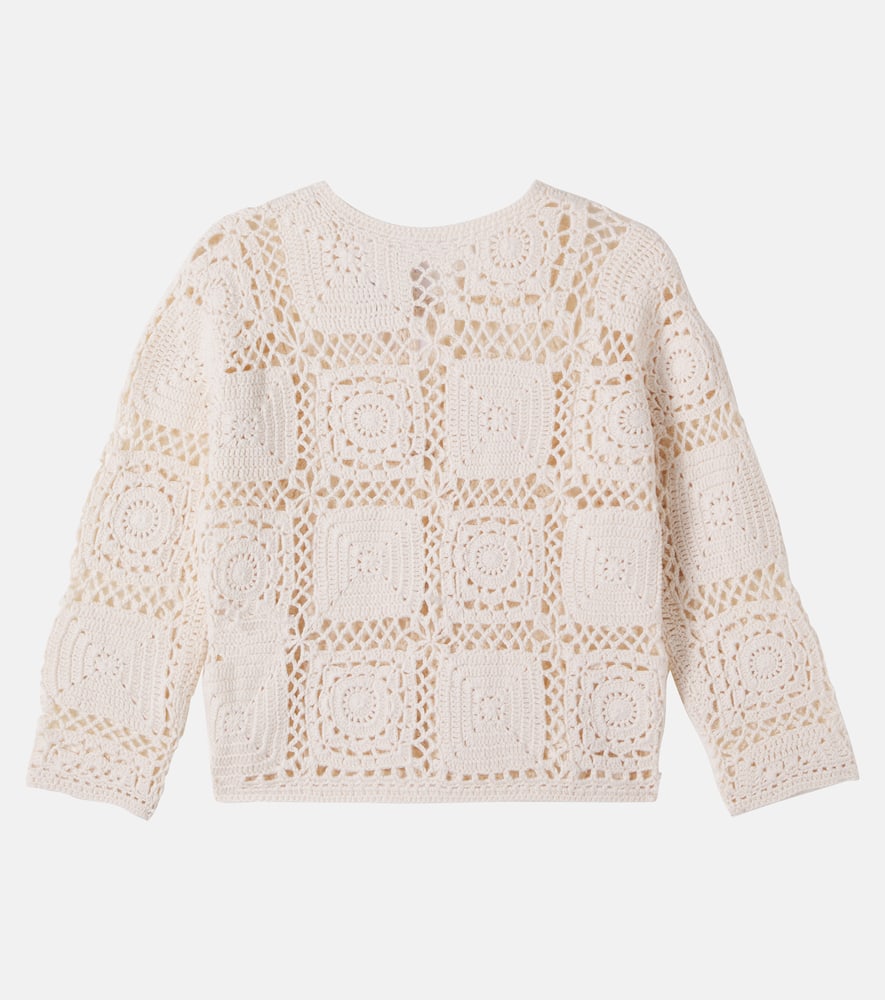 Lea-Maria crochet cotton cardigan