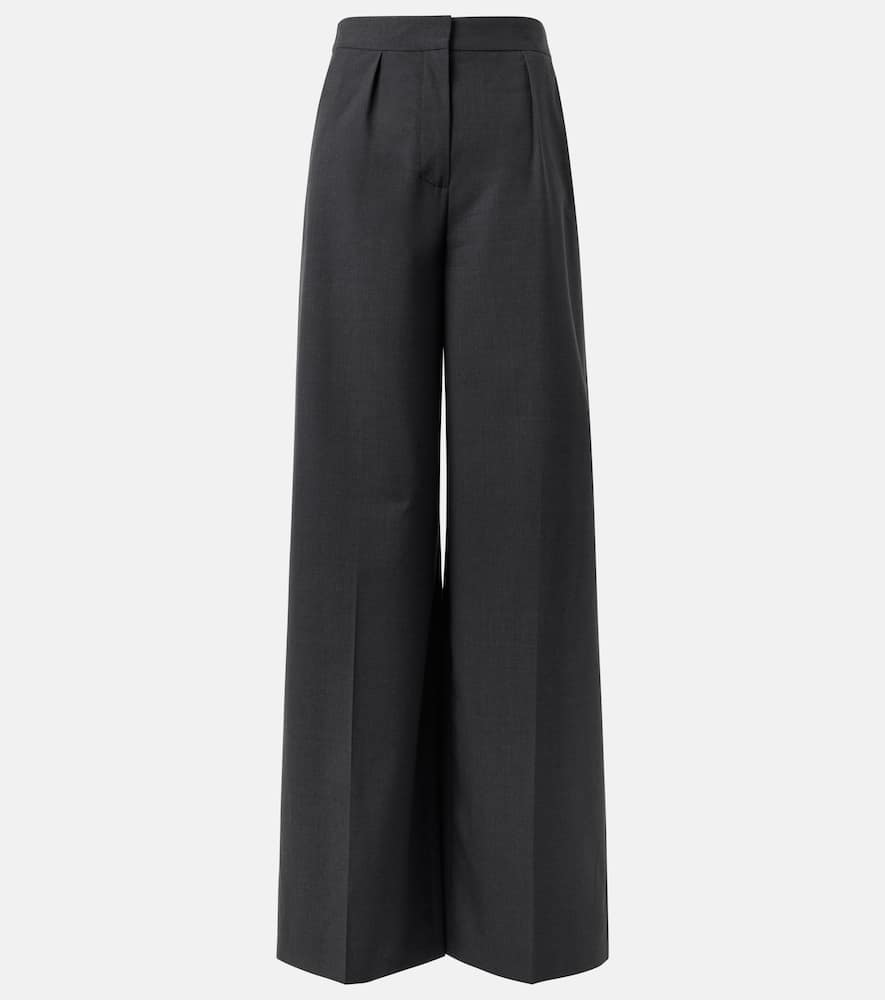 Alanel virgin wool wide-leg pants