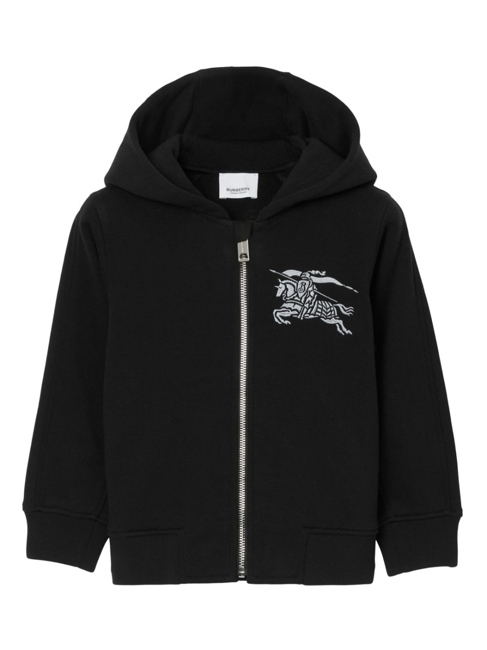 EKD logo-embroidered hoodie - Black