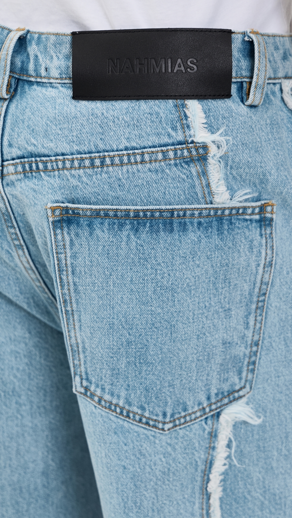 Stone Wash Ollie Denim Jeans Light Indigo Denim