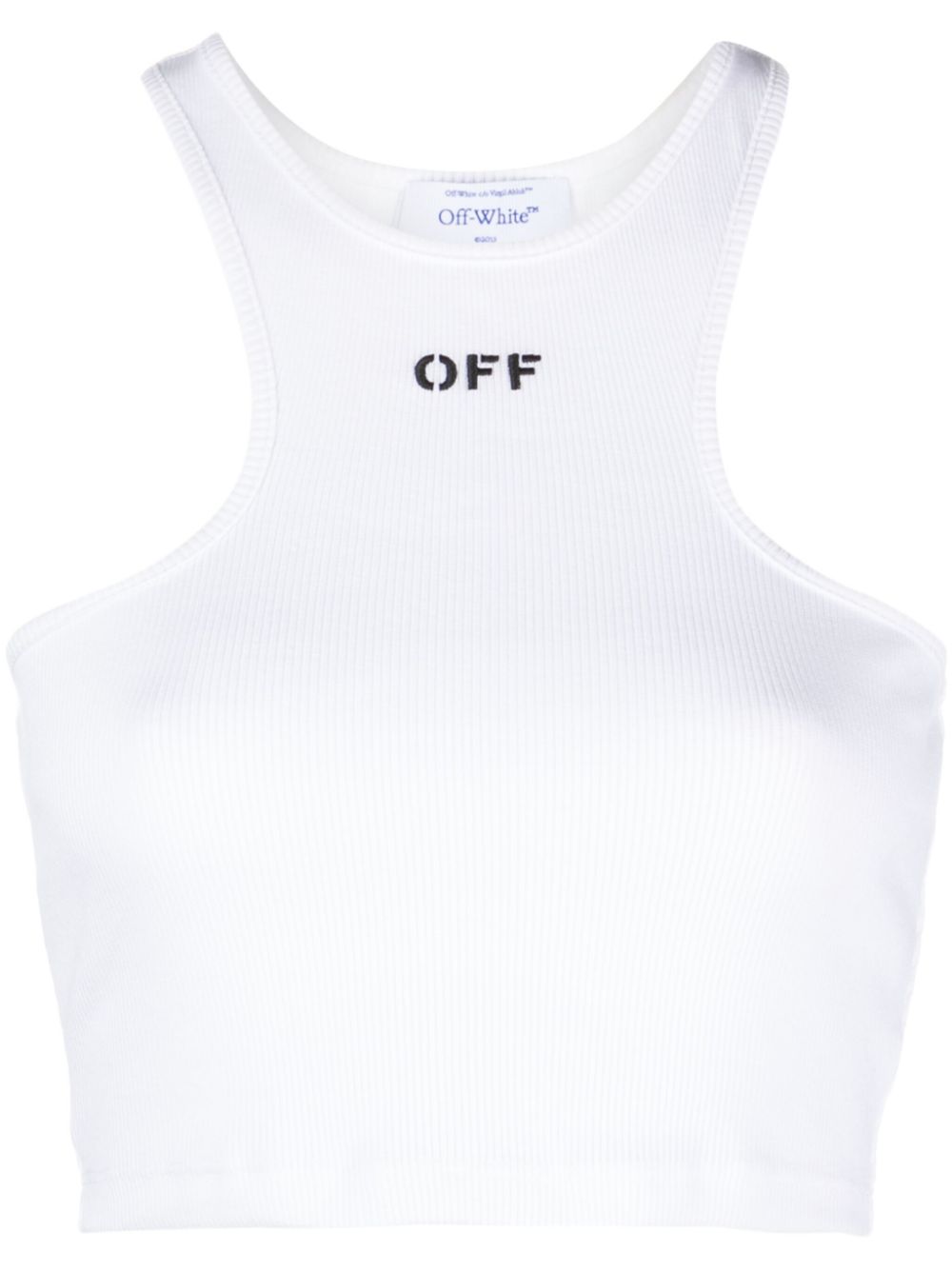 Off-Stamp ribbed crop top
