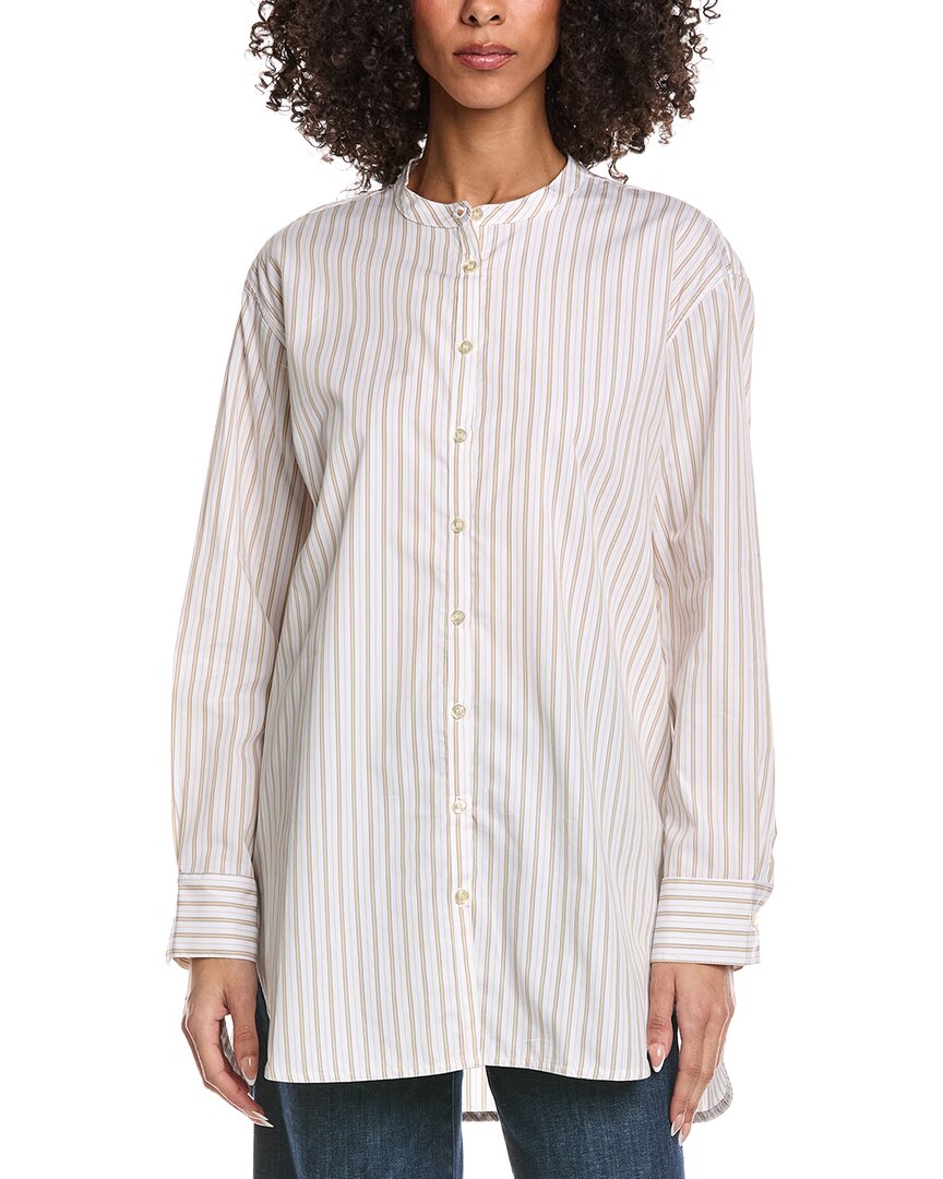 Yoshi Collarless Button Down Shirt