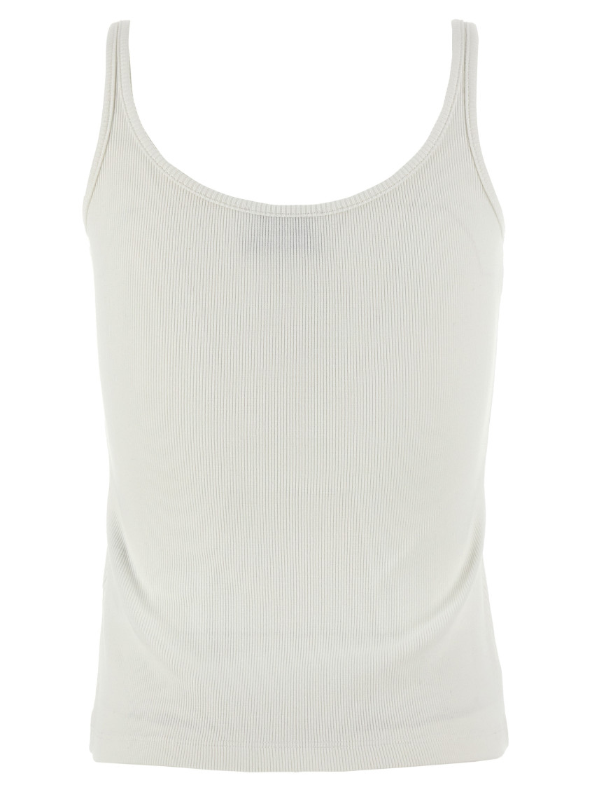 -Off Stamp Top Bianco-Donna
