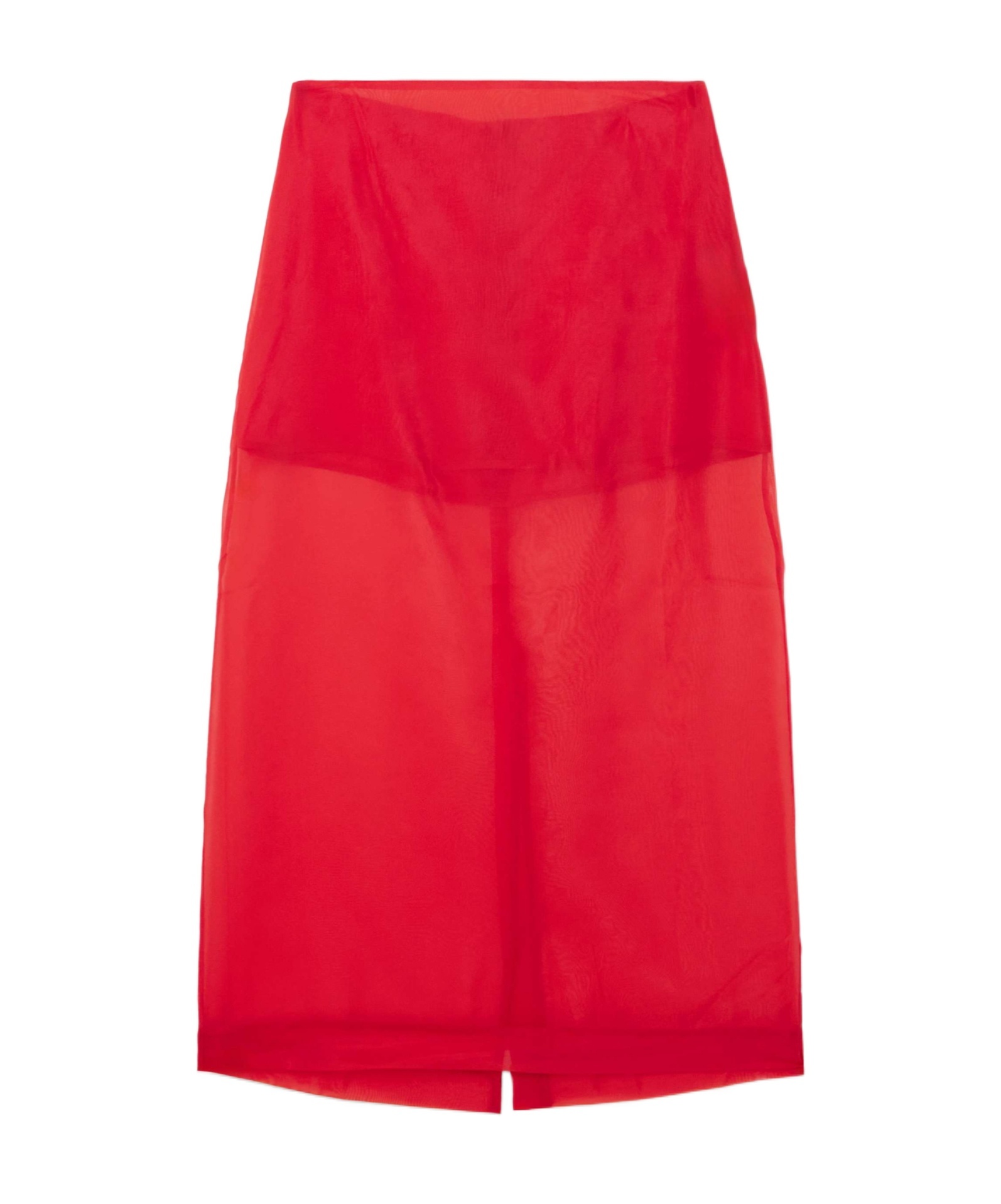 Peri silk-blend organza midi skirt