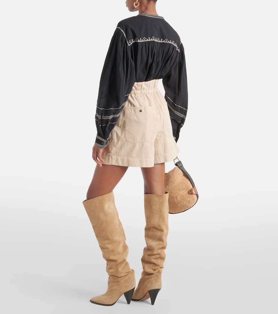 Ipolyte high-rise denim shorts