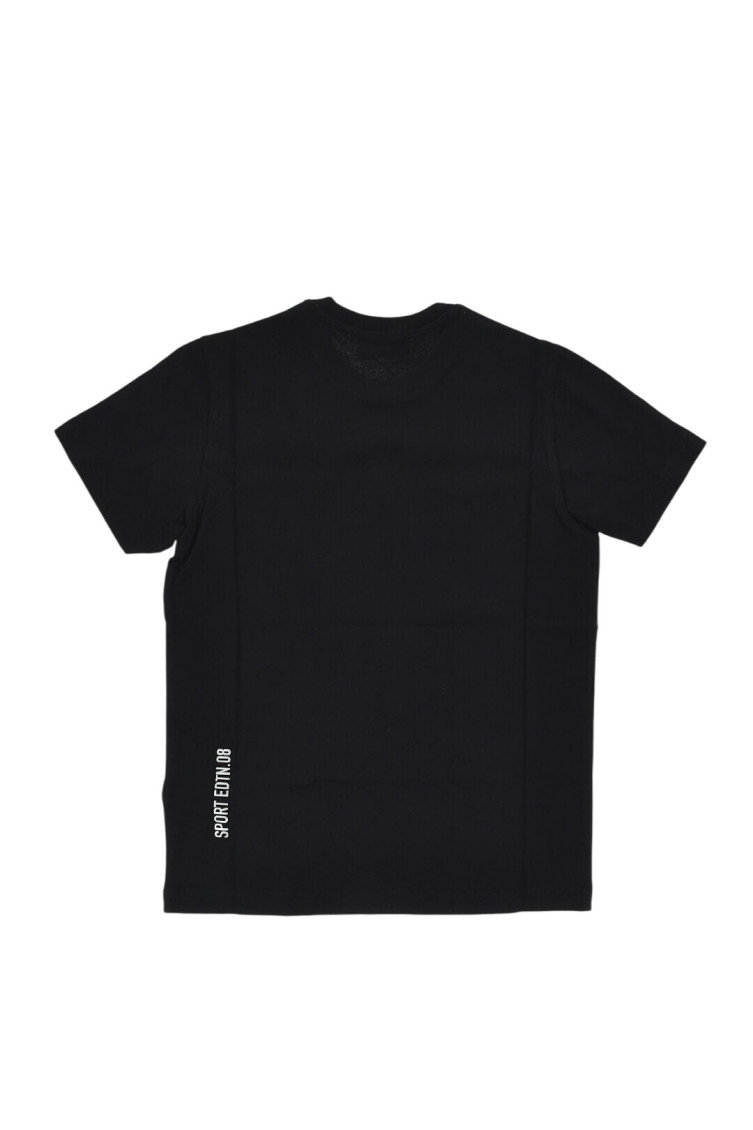 Boys Black Graphic T-Shirt