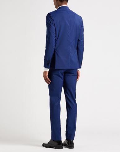 Man Suit Blue Size 36 Virgin Wool