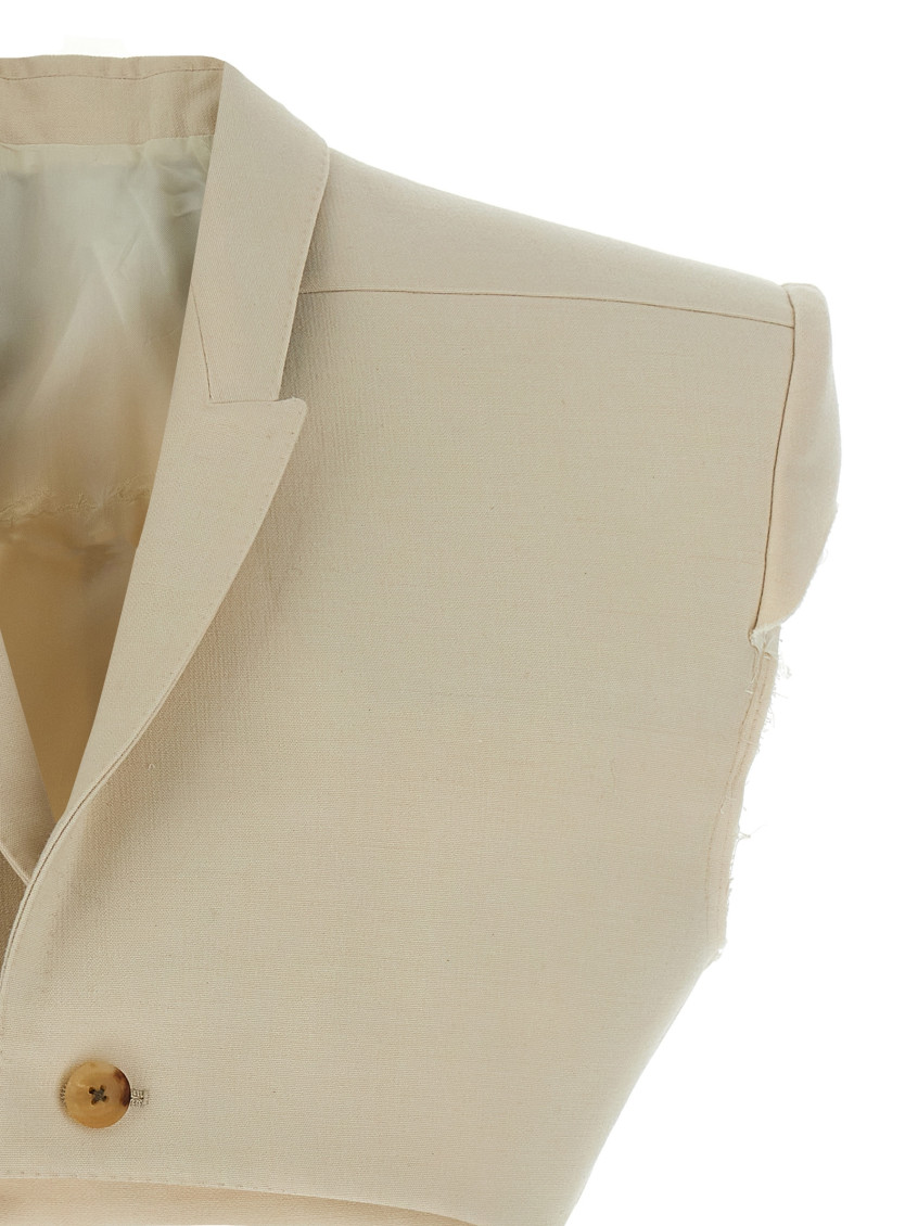 Beige Micro tatlin vest