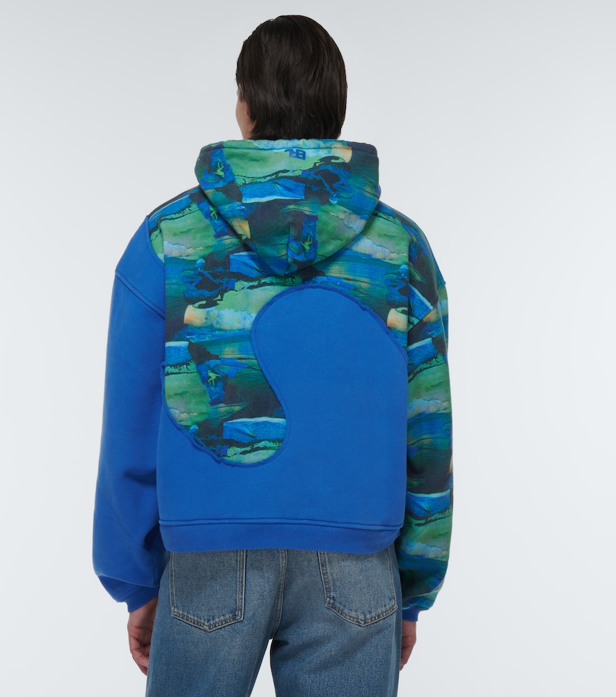 ERL Printed cotton-blend hoodie