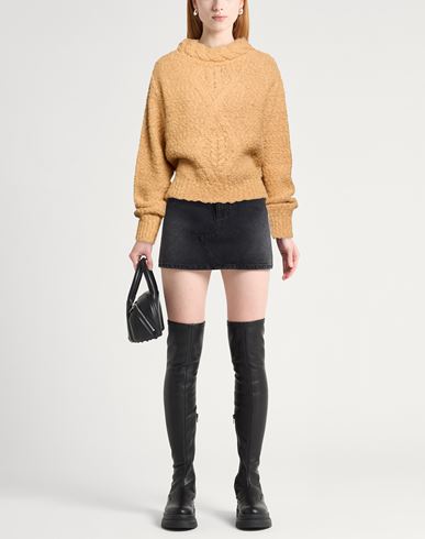 Woman Turtleneck Sand Size 6 Alpaca wool, Polyamide
