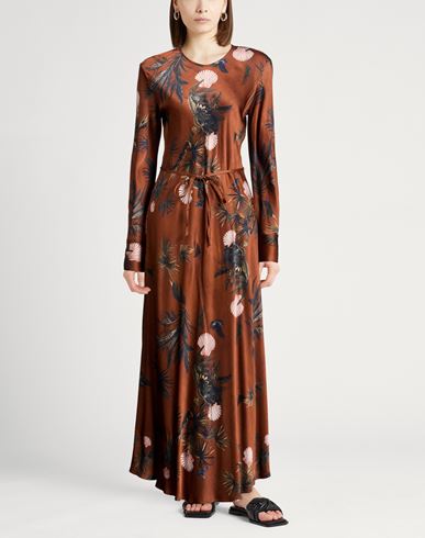 Forte_forte Woman Maxi dress Light brown Size 3 Viscose