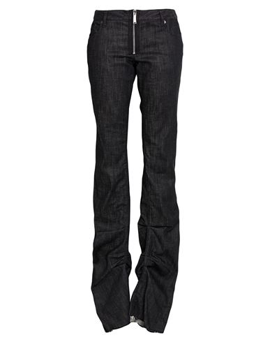 Woman Jeans Black Size 2 Cotton, Elastane