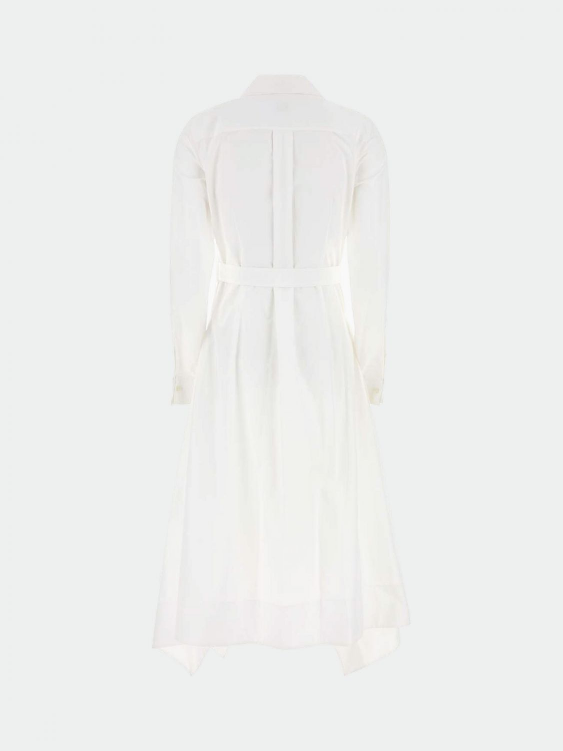 Draped Dress White