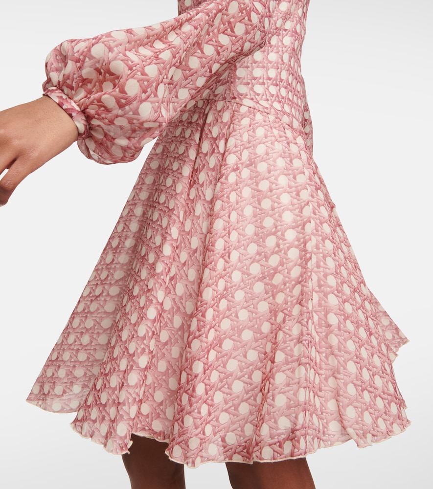 Silk georgette minidress