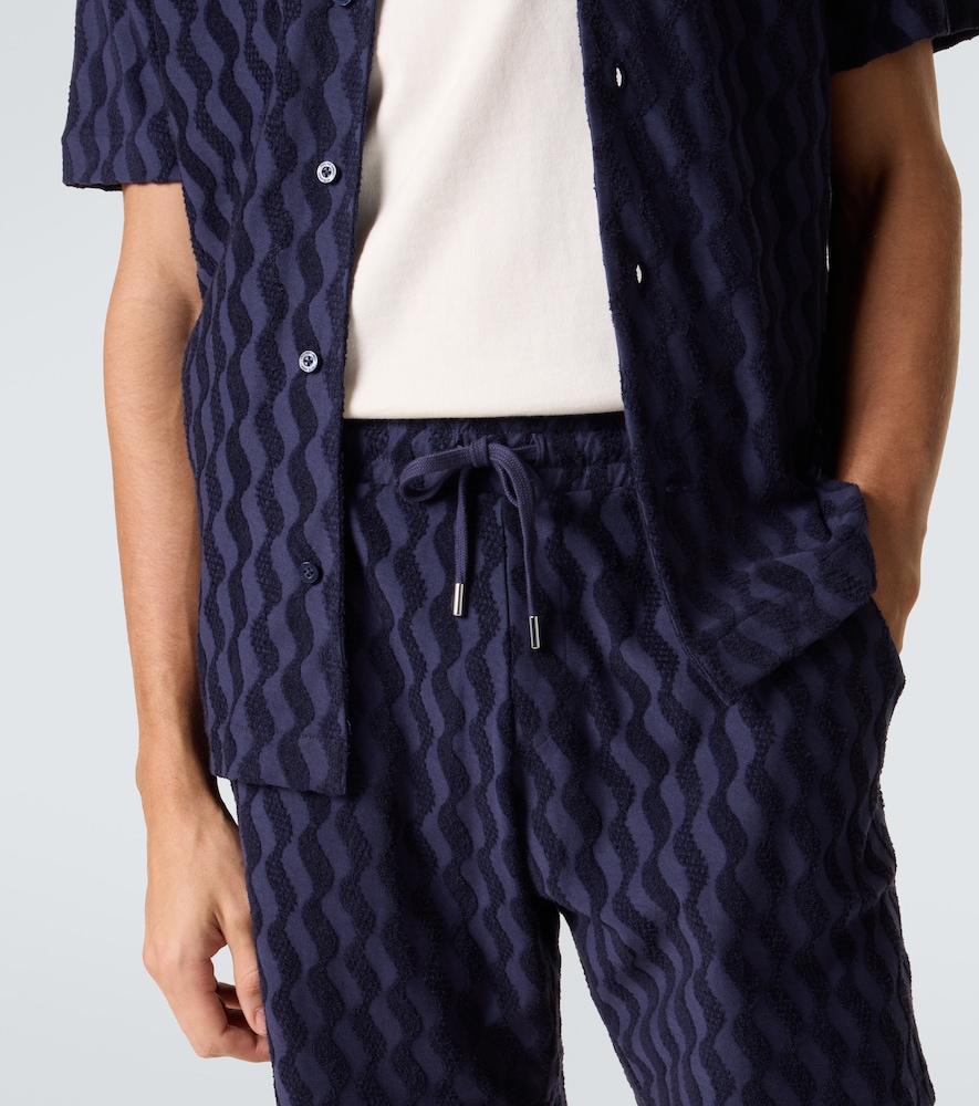 Augusto cotton-blend terry shorts