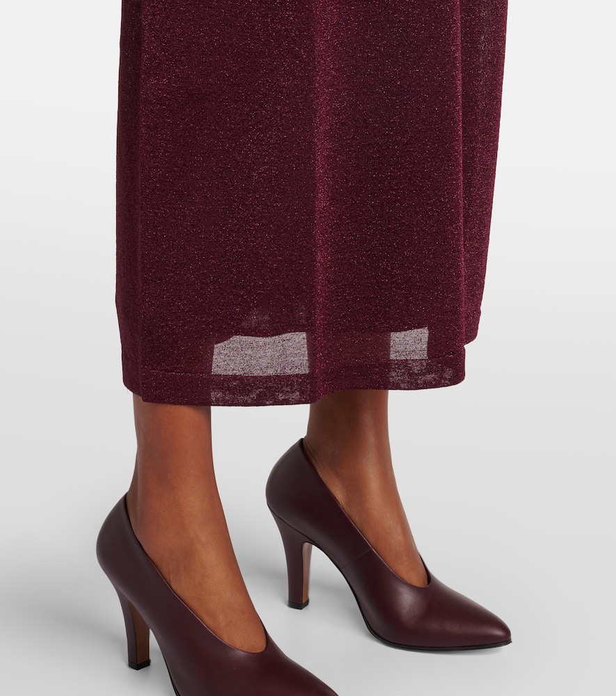 Lurex maxi dress