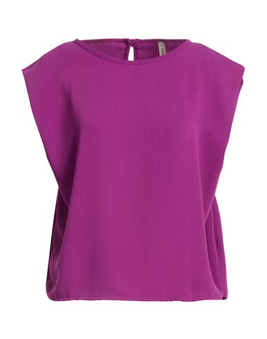 Woman Top Mauve Size M Recycled polyester, Polyester