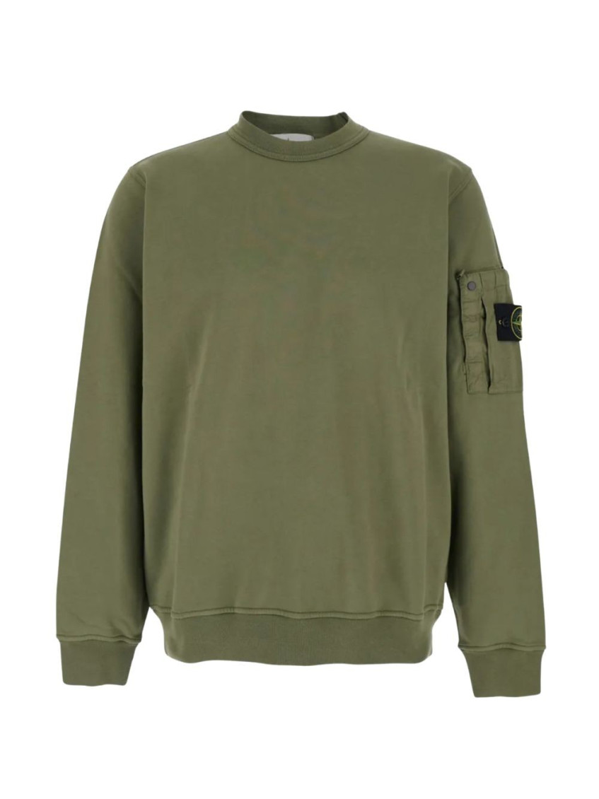 Stone Island - sweatshirt crew neck cotton sleeve pocket