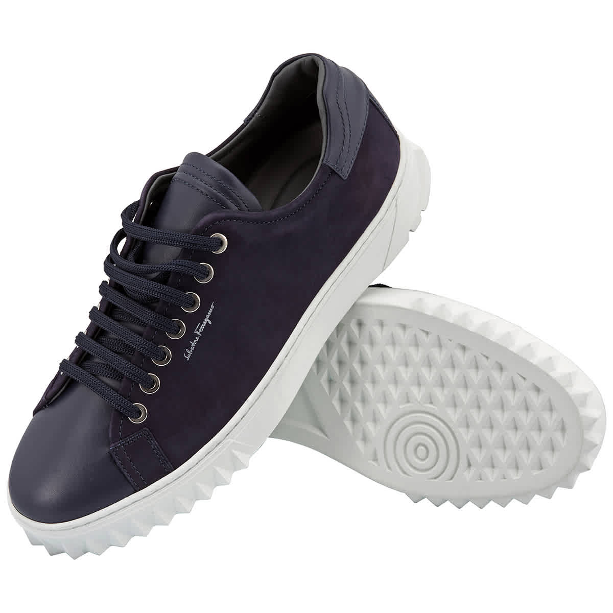 Mens Cube Suede & Leather Low-top Sneakers