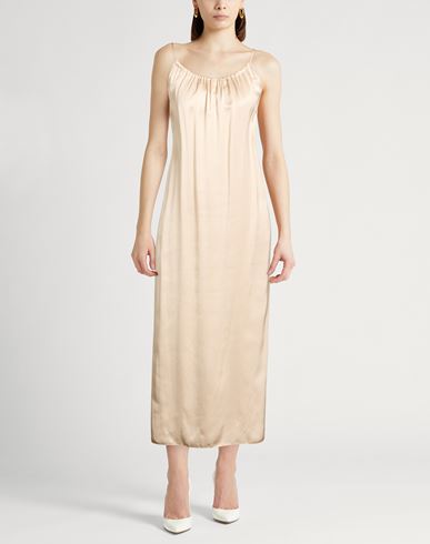 Woman Maxi dress Beige Size 6 Viscose