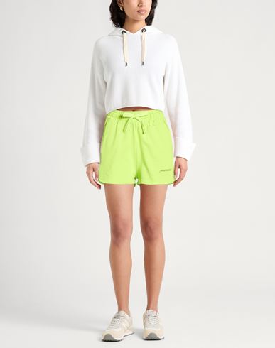 Woman Shorts & Bermuda Shorts Lime green Size S Cotton