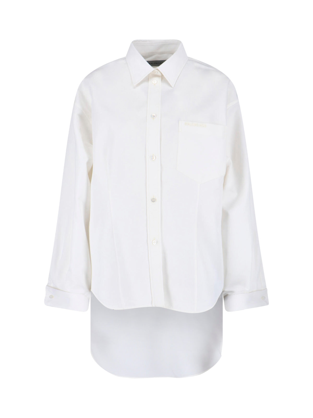 Cotton-Silk Button-Down Shirt for Women