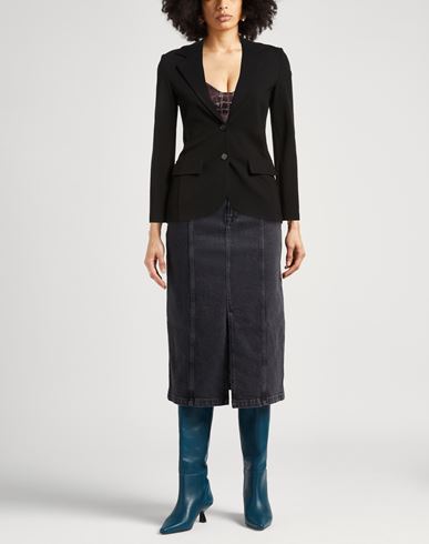 Woman Blazer Black Size 8 Viscose, Polyamide, Elastane